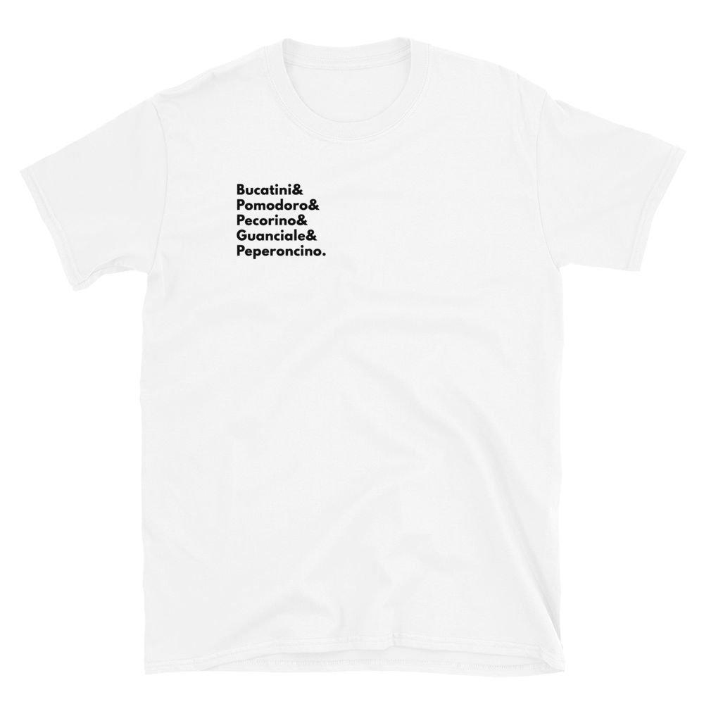 T-shirt unisex - Ricetta Amatriciana